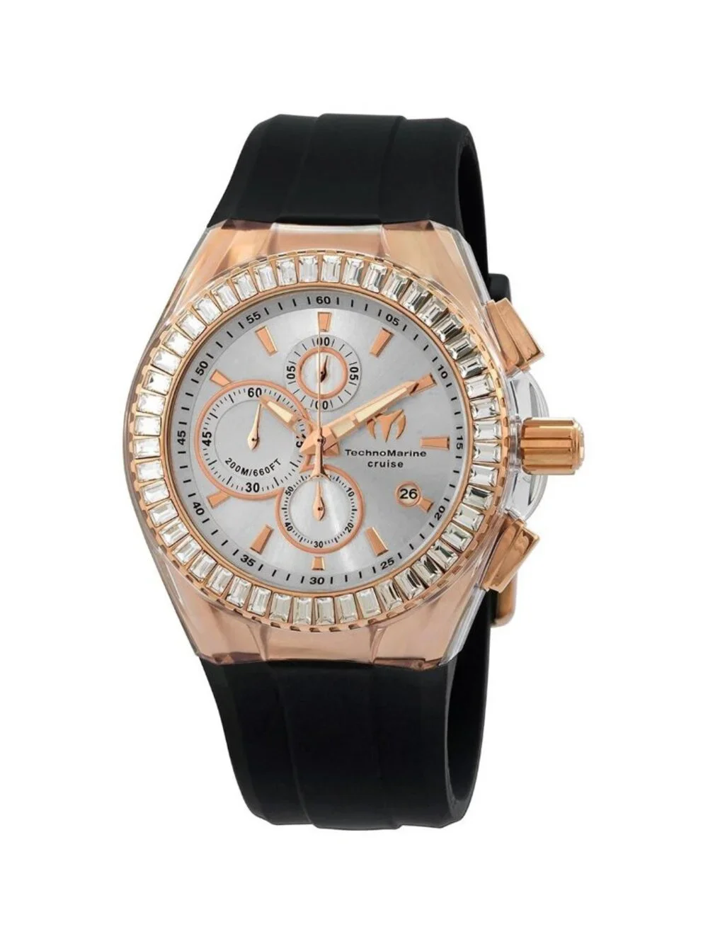 NWT Technomarine Cruise Chronograph Quartz Crystal Silver Dial Men's Watch
